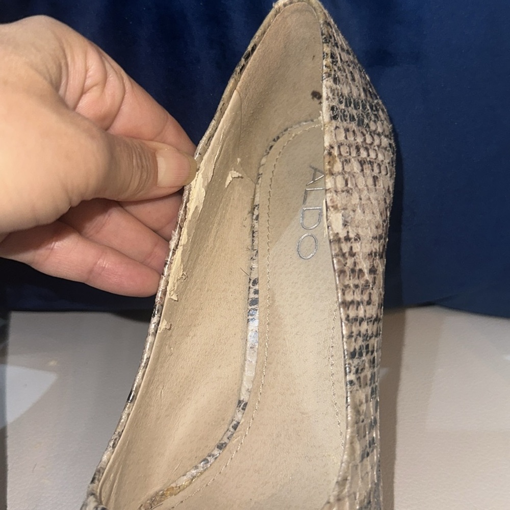 Aldo Python Snake Print Heels - Picture 5 of 6